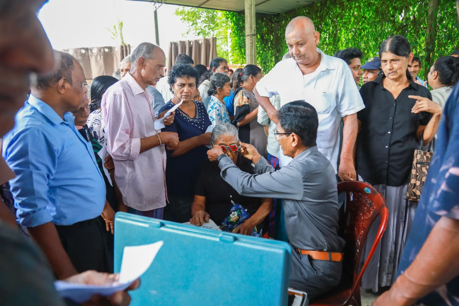 Eye-care camp run by the Sanjaya Foundation