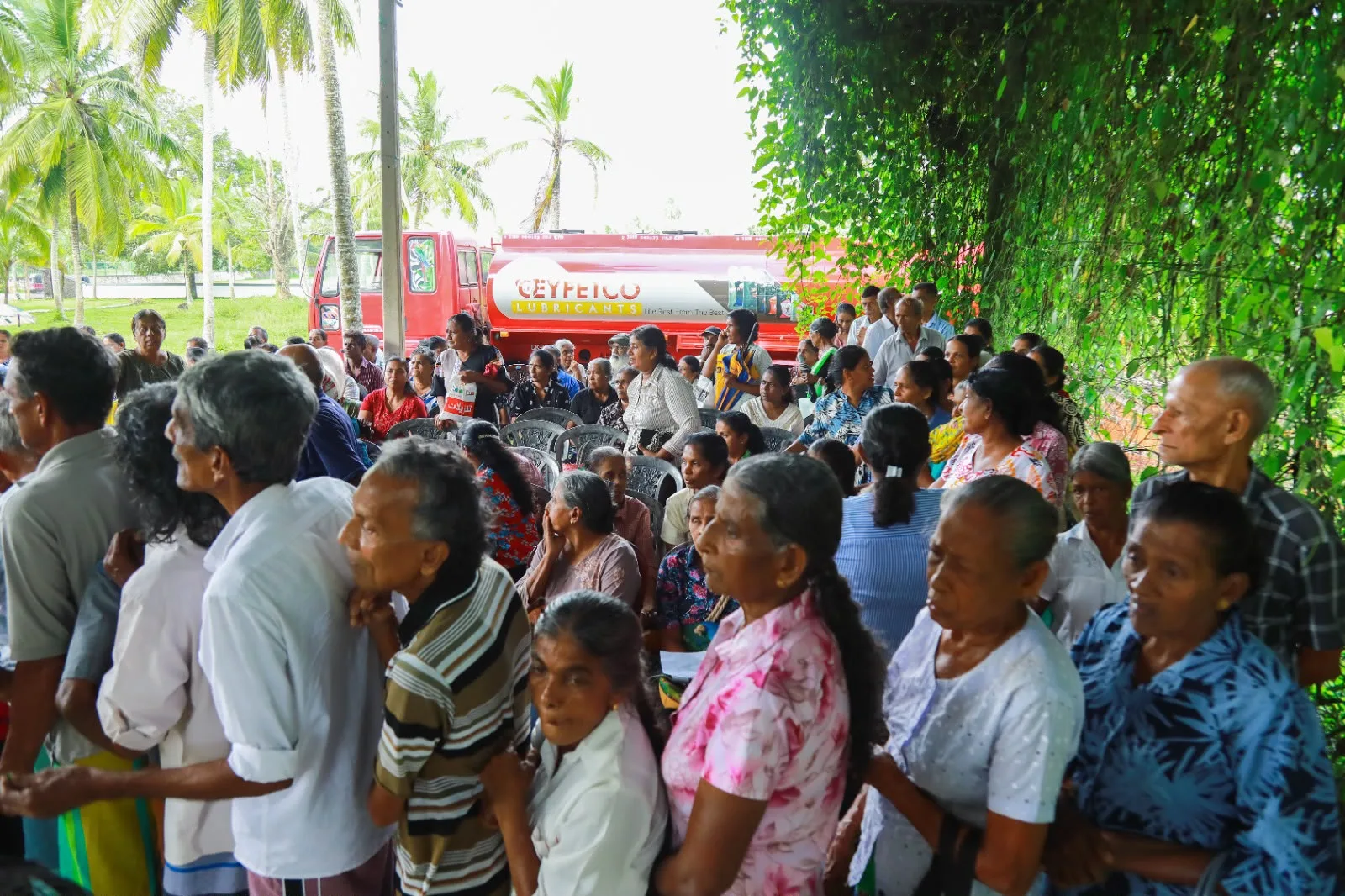 Community gathering at a Sanjaya Foundation event